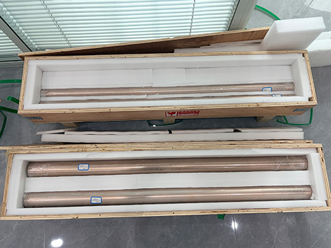 Tungsten copper alloy rods