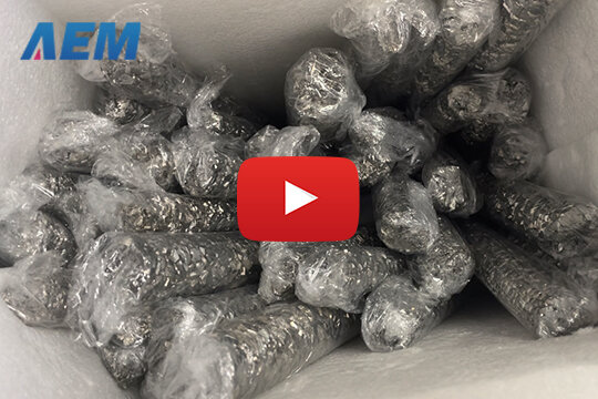 Hafnium Crystal Bar - Huge Stock Video